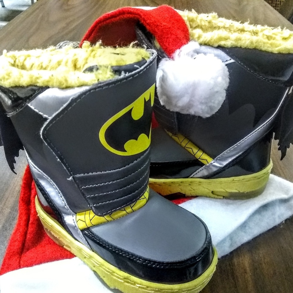 Batman light up boots Toddler boys
